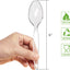 Cucharas plástico pesadas transparentes 100 Uds