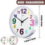 Reloj pared 10pulg moderno sin tictac para hogar