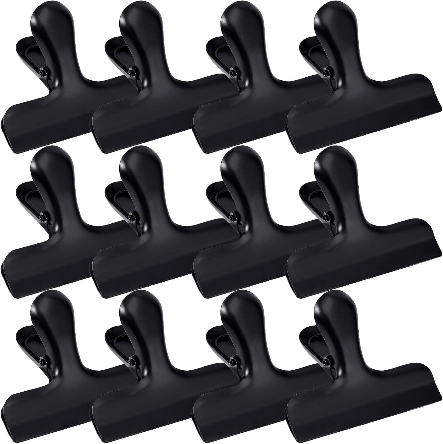 12 Pzas Clips Acero Inox para Bolsas Chips 3pulg