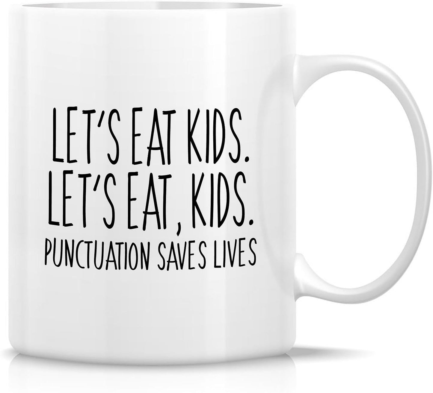 Taza cerámica Let's Eat Kids 11oz para profesor inglés