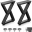 Patas metal para mesa centro 36" negras resistentes set 2