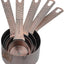 Set 5 Tazas Medidoras Cobre y Acero Inox para Cocina