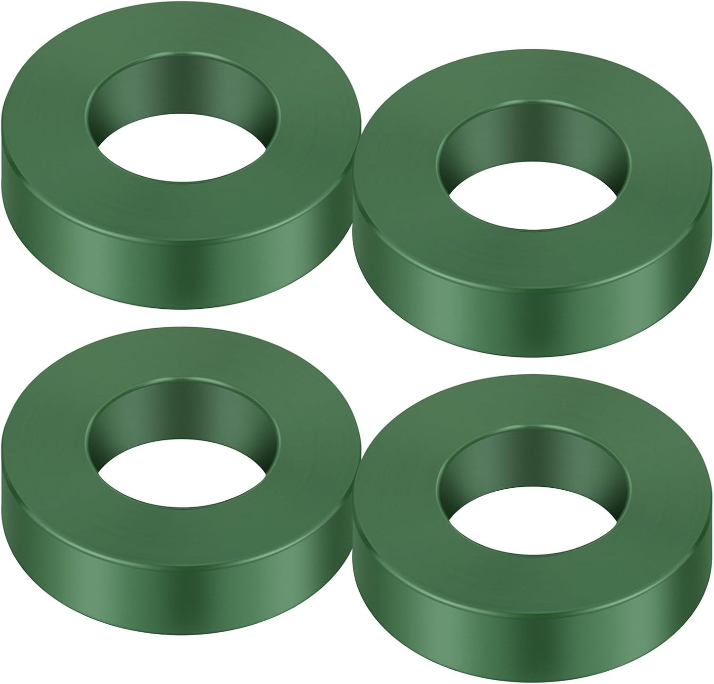 4 Pzas Protectores Dona 6.3pulg Anillos Nailon Verde