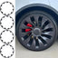 Protector llanta ABS Model Y 21" color negro mate