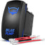 Bomba sentina interruptor LED 5 pines 20A/12V azul para barco yate