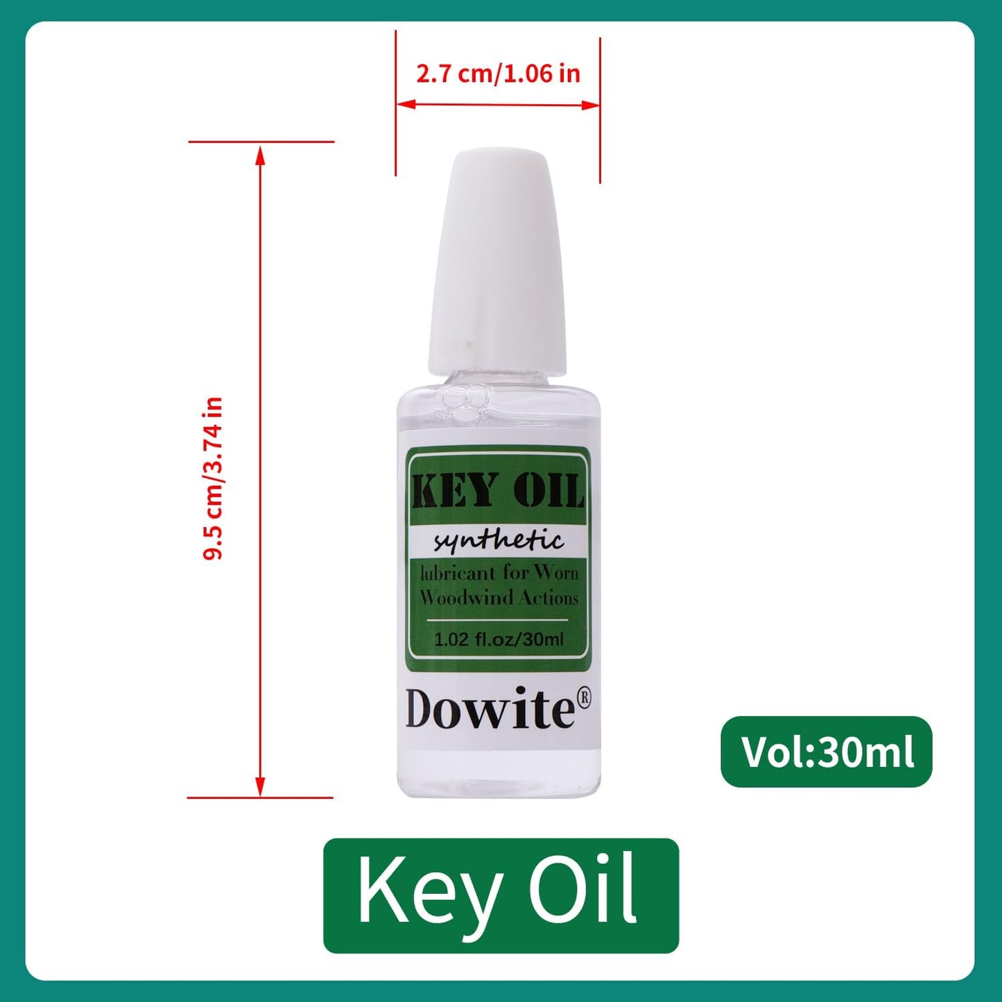 Aceite llave sintético para viento 1.0oz cuentagotas