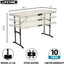 Mesa plegable ajustable 4ft almendra