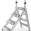 Escalera 4 escalones aluminio plegable antiderrap