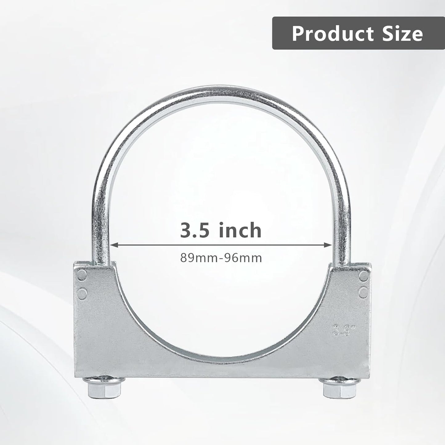 Abrazaderas U 3.5" anticorrosión pack 2