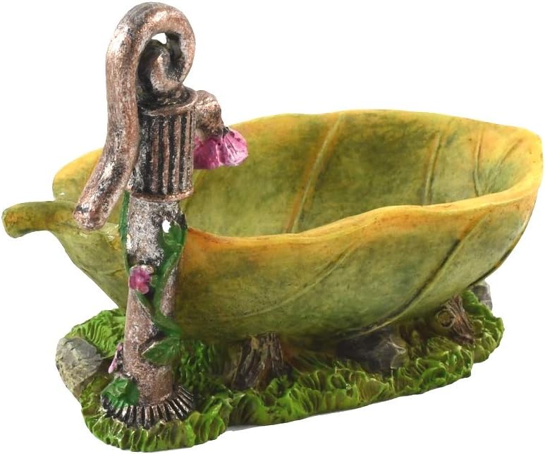 Decoración de bañera forma hoja jardín