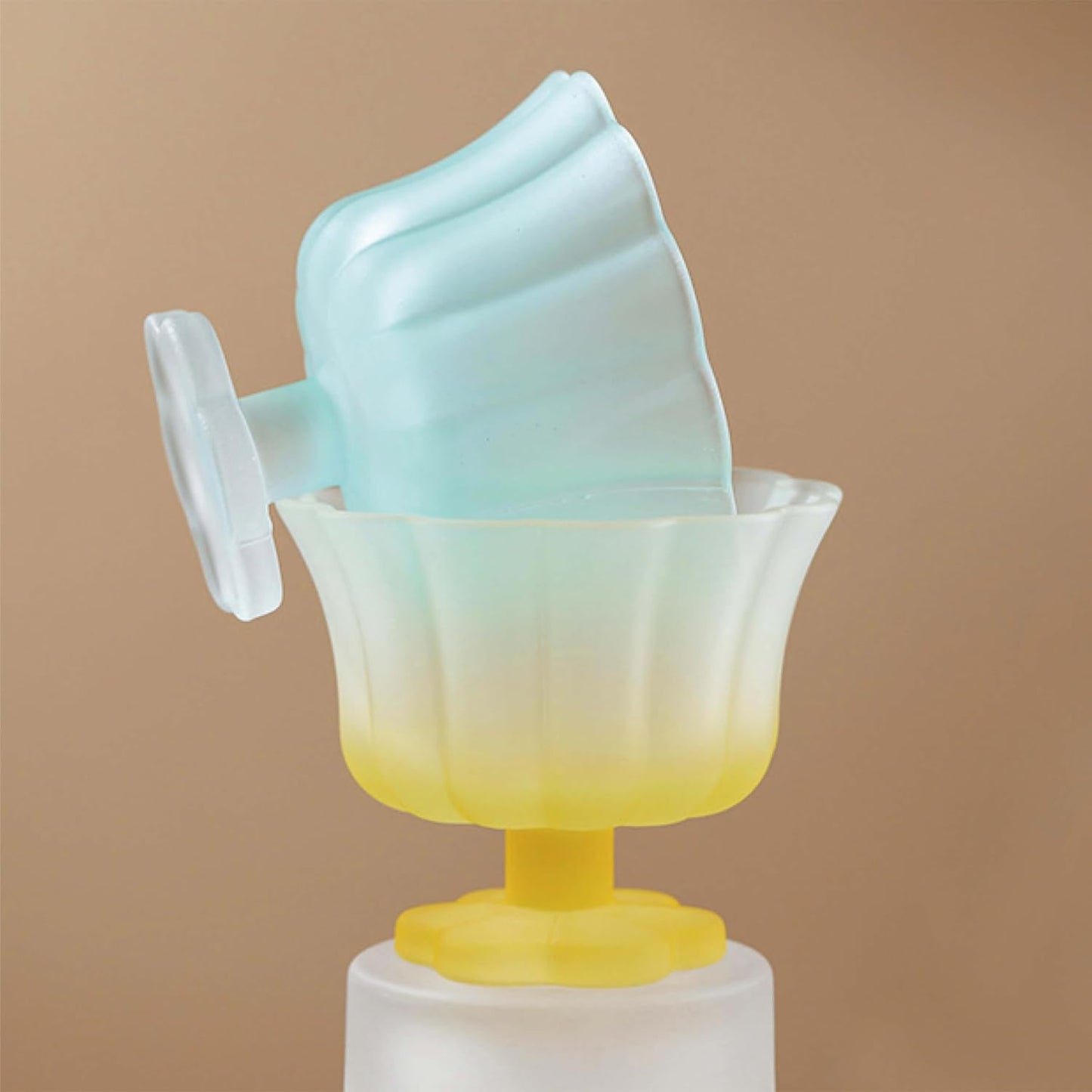 Tazón vidrio base pesada 8.1oz acabado mate para helados y frutas