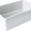 Fregadero arcilla refractaria cocina 30pulg blanco