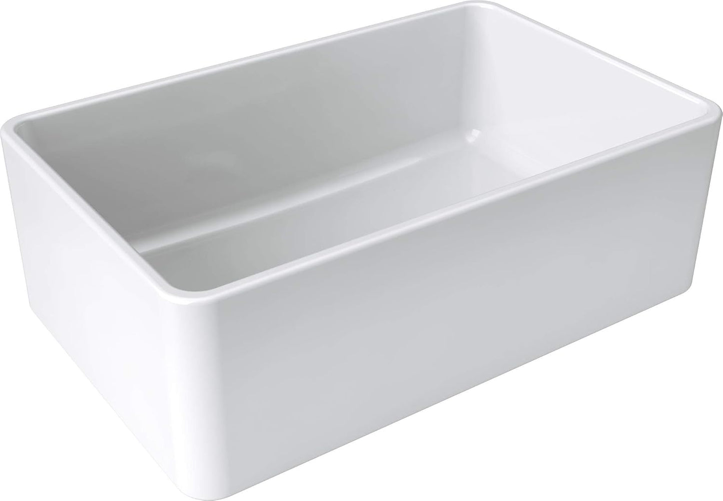 Fregadero arcilla refractaria cocina 30pulg blanco