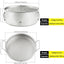 Set 2 Pzas Utensilios Titanio con Taza Colgador Retráctil