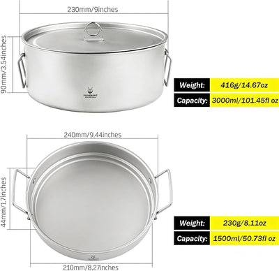 Set 2 Pzas Utensilios Titanio con Taza Colgador Retráctil