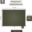 Sábana suelo ultraligera 55x39pulg impermeable mochileros