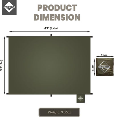 Sábana suelo ultraligera 55x39pulg impermeable mochileros