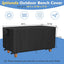 Funda exterior banco mesa Tangkula 44" impermeable negro