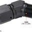 Adaptador codo giratorio 10AN aluminio negro
