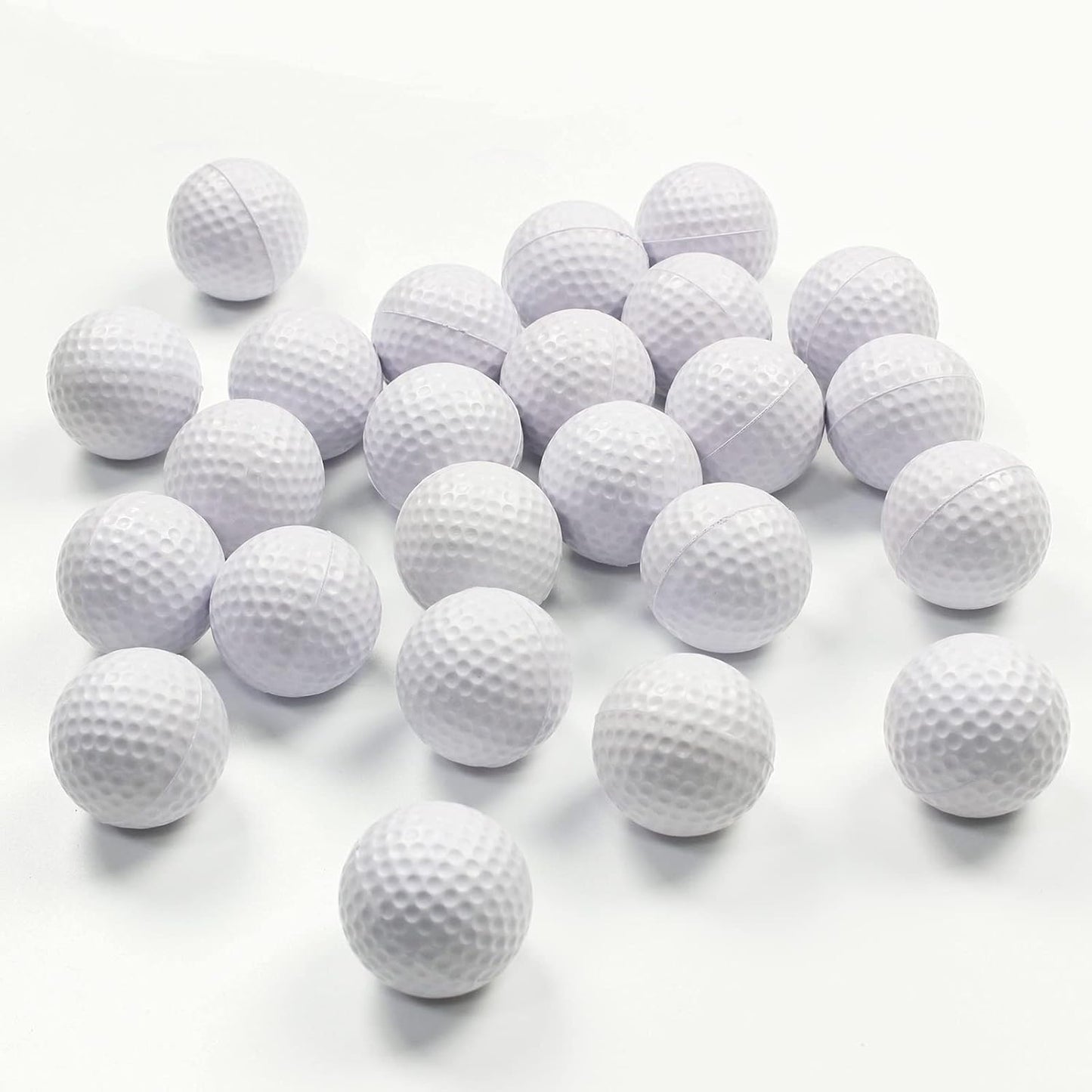 Bolas golf foam 24 pzas para practicar en interiores y exteriores