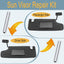 Kit reparación visera solar Jeep Wrangler JK 07-17 acero inox