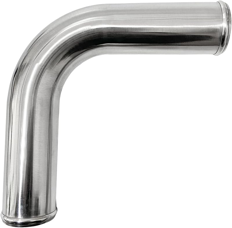 Codo aluminio 90 grados para tubo interenfriador 3 pulg