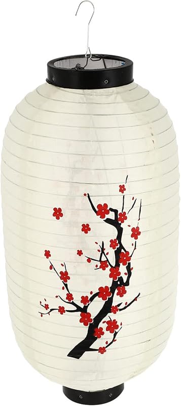 Linterna ciruela seda colgante decorativa jardín Ramen Bar