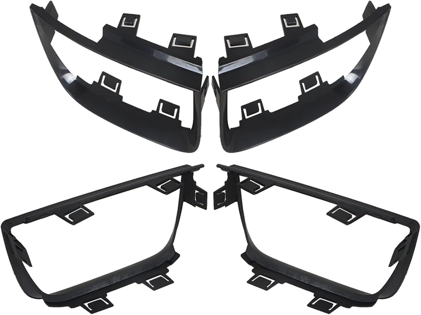 4 Pzas Cubiertas Bisel Luz Trasera Camaro 10-13 Negro
