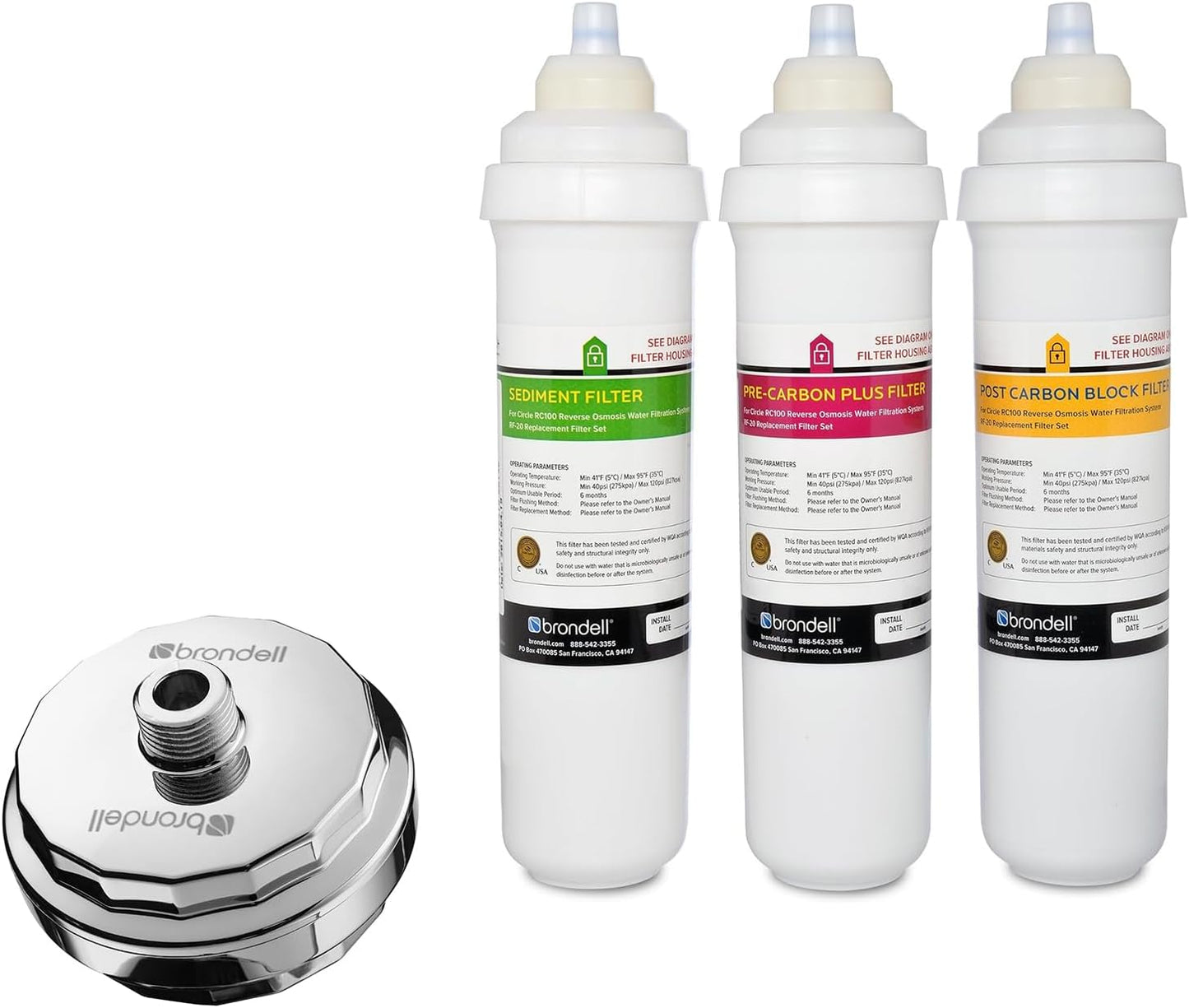 Sistema filtración agua ducha VivaSpring compacto