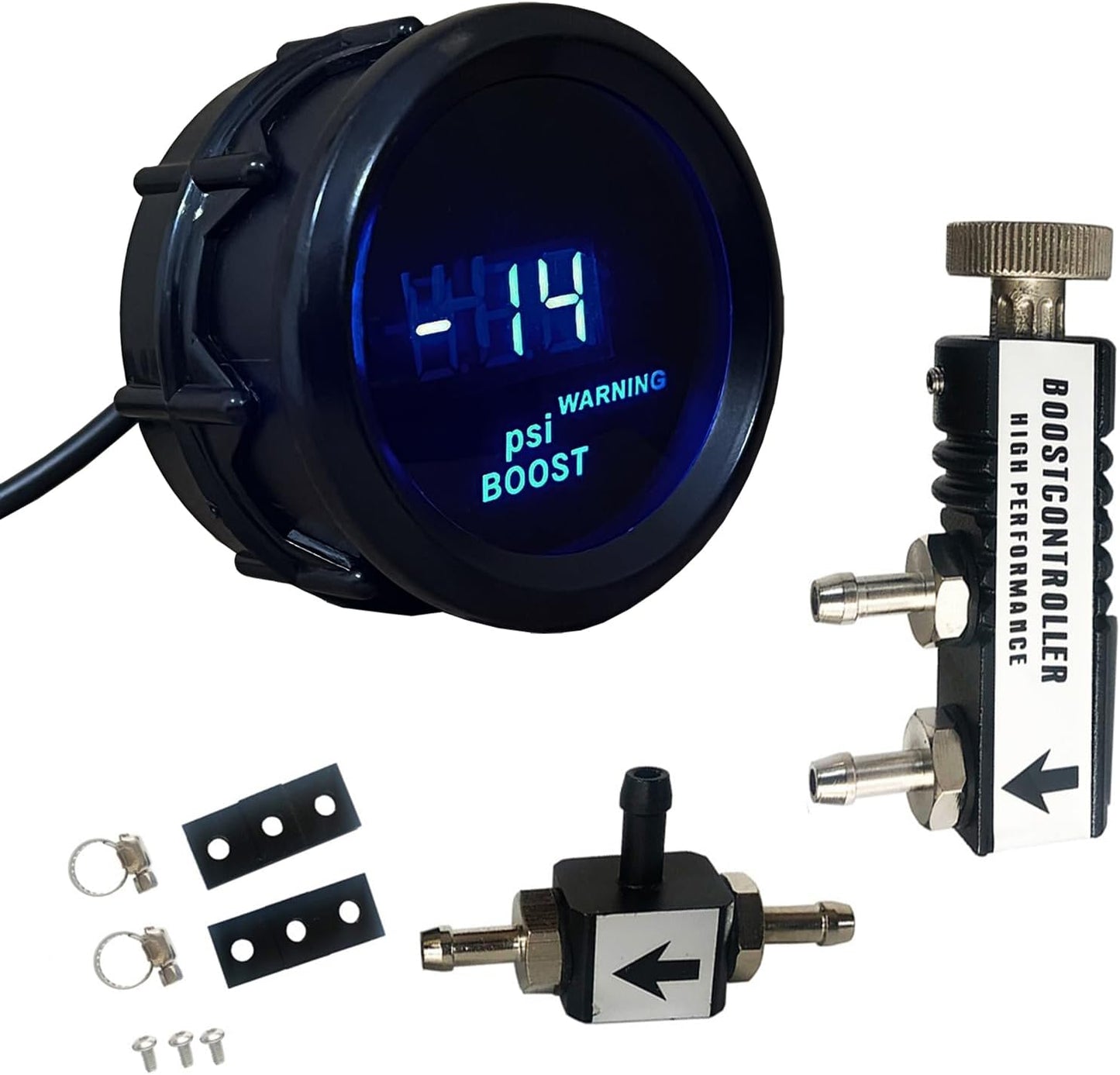 Controlador boost manual 0-30PSI digital 52mm negro