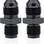 Adaptador macho 1/2-20 aluminio negro pack 2