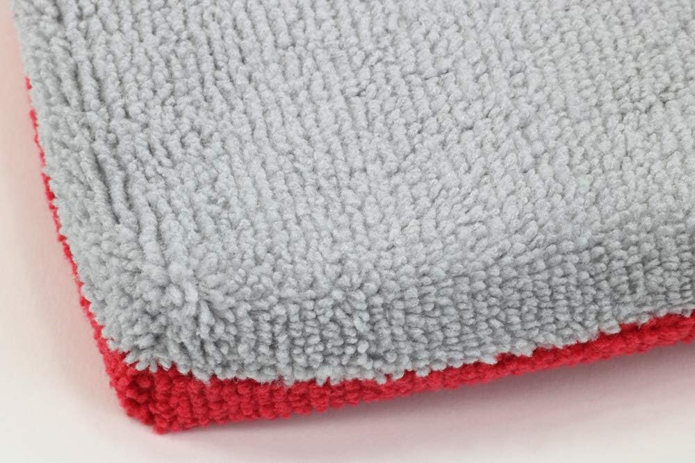 Aplicador cerámica felpa con esponja 12 Uds Rojo