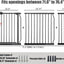 Puertas extra anchas para bebés y mascotas 71.6-76.4" metal
