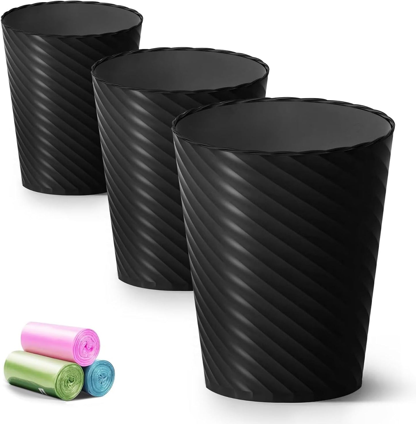 Basurero baño 1.8gal plástico 3 pzas con bolsas