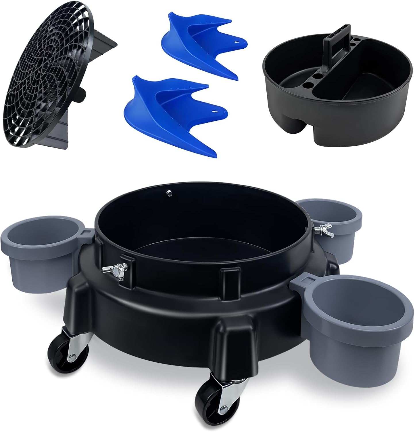 Rodillo cubo 5gal con trampas arena guía manguera 5en1