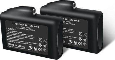 Baterías recargables 7.4v 2200mah 2 pzas