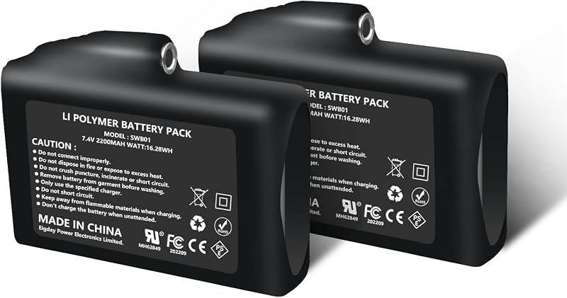 Baterías recargables 7.4v 2200mah 2 pzas