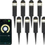 Luces camino LED wifi/ble 8uds control app cambio color