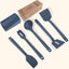 Set 6 Utensilios Silicona Soporte Resistentes Calor Sin BPA