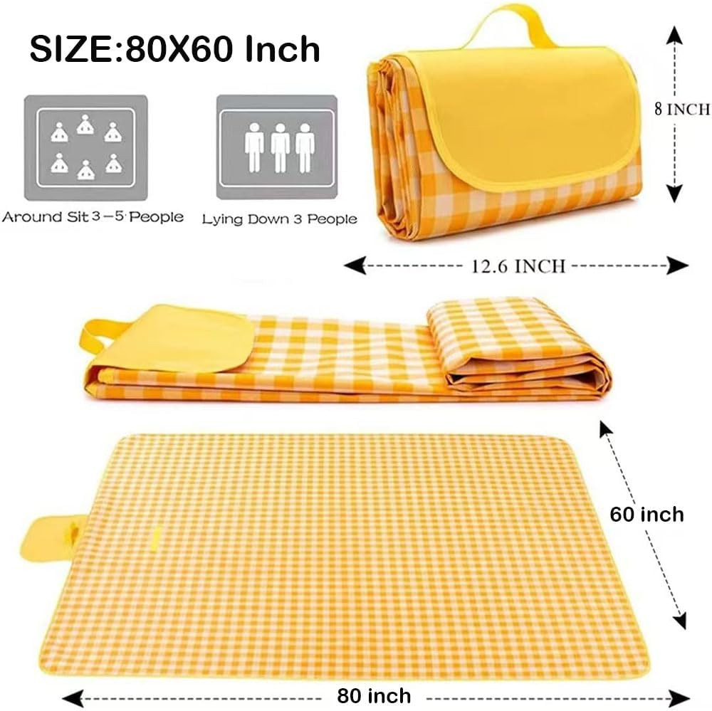 Manta picnic 80x60pulg impermeable para playa camping