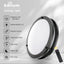 Luz techo LED empotrada 14pulg negro 24W CCT regulable