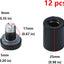 12 Pzas Separadores Vidrio Acero Inox 3/4x1-1/5 Negro