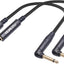 2 Adaptadores TS Macho 1/4pulg a Hembra TS 1/4pulg para Guitarra