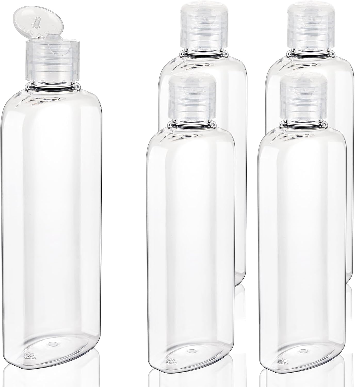 5 Pzas Botellas Viaje 7.7oz Plástico A prueba de Fugas