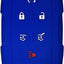 Funda llavero Suburban Denali 6 botones remoto Azul