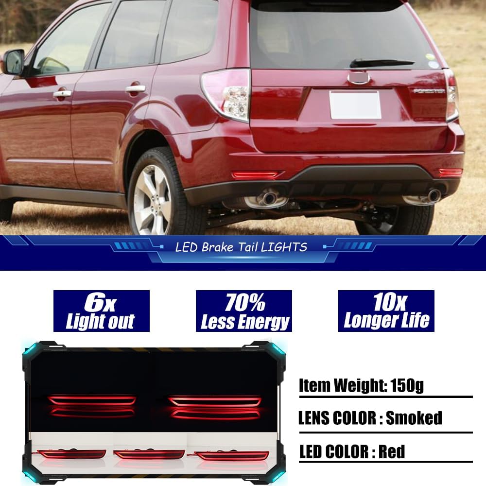 Reflector 3en1 parachoques trasero Subaru Forester