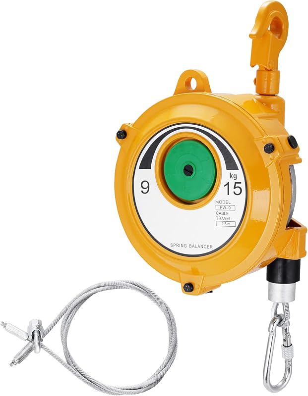 Balanceador resorte retráctil 9~33lbs cuerda alambre 4.9ft