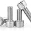 Tornillo cabeza hueca 0.39pulg acero inox 304 100pzas