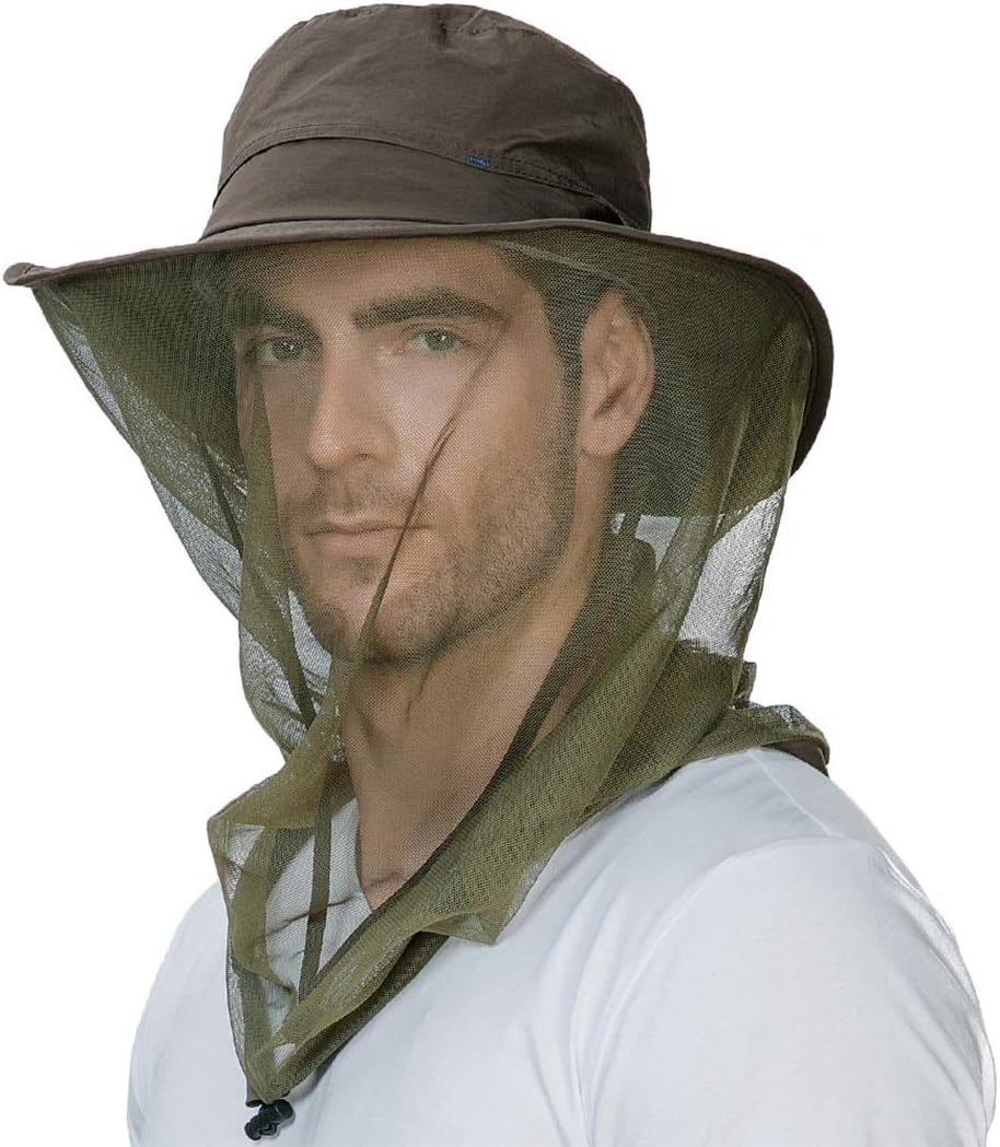 Sombrero sol mosquitera UPF50 impermeable hombre