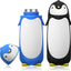 2 Botellas Agua Acero Inox Dibujos Pingüino Taza Viaje Aislada